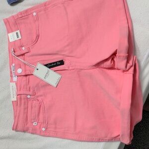 Judy Blue High Waist Pink Women's Shorts